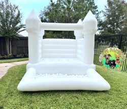 Deluxe Mini White Bounce House